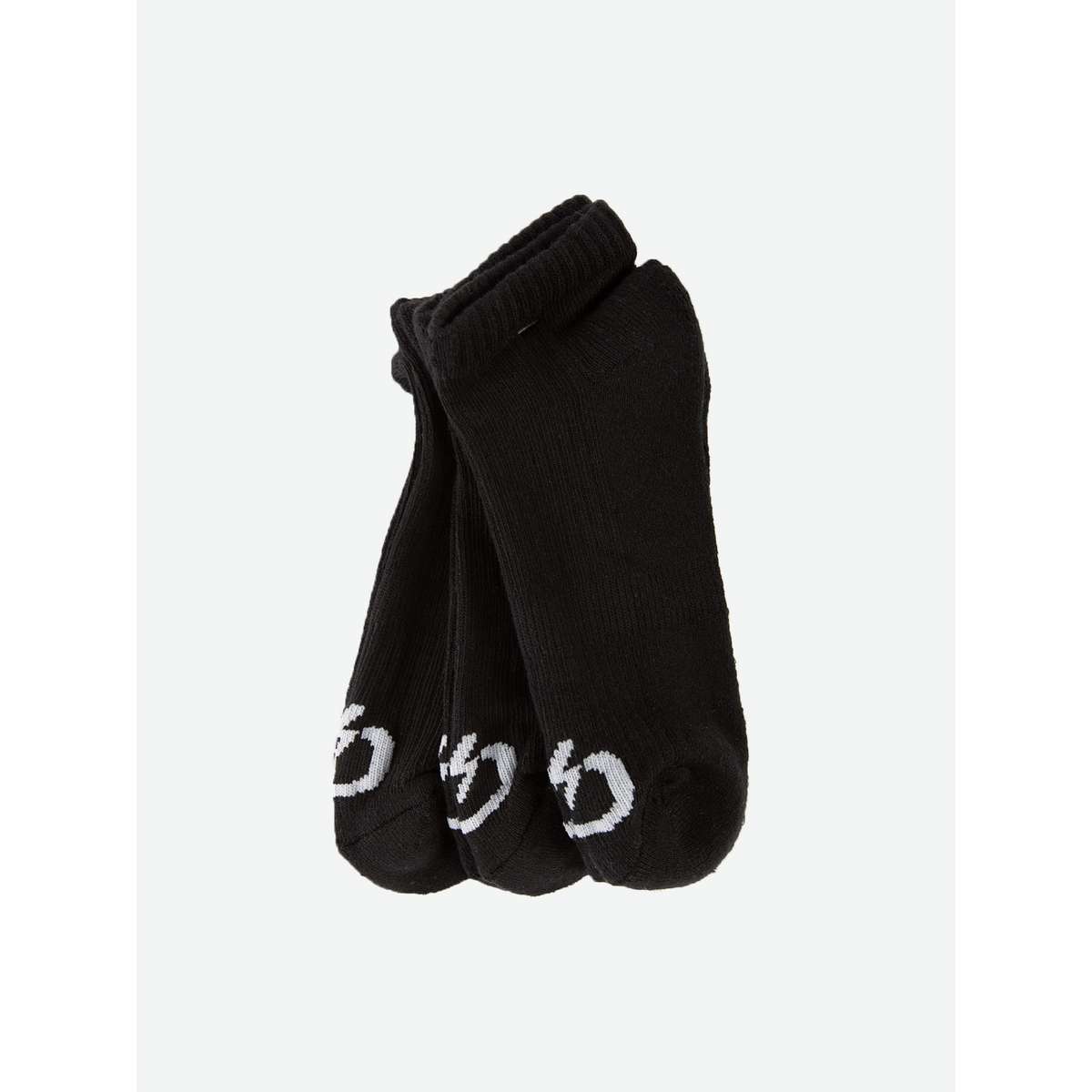 EMERSON UNISEX ΜΟΝΟΧΡΩΜΕΣ ΚΑΛΤΣΕΣ ΜΑΥΡΕΣ COTTON 3PACK  202.EU08.01 BLACK